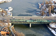 Budapest, Szigetcsúcsi HÉV-híd a Soroksári-Dunán