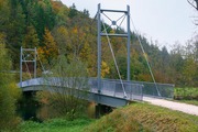 Gutenstein és Dietfurth között, kerékpárúti híd a Dunán